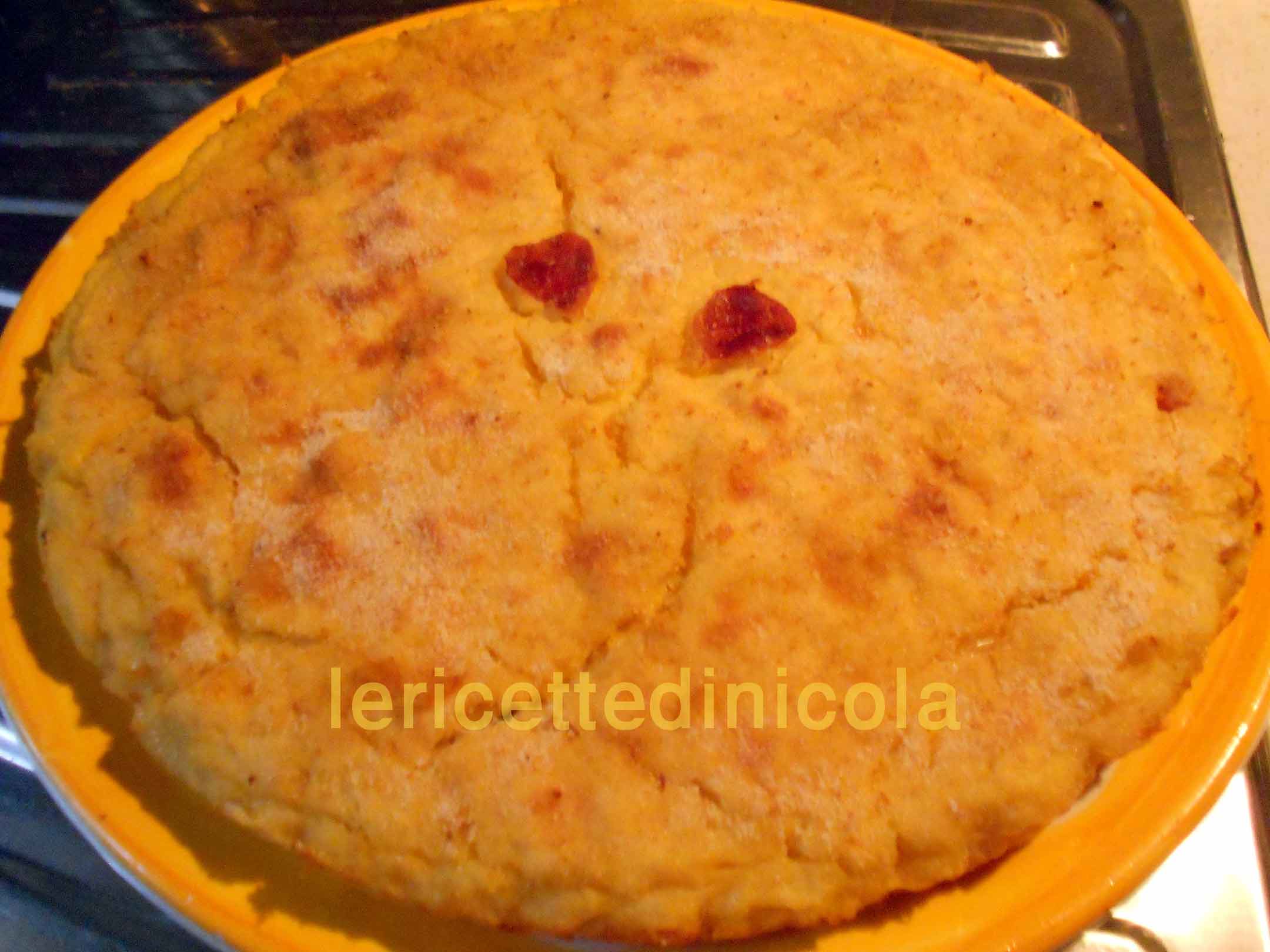 Torta di patate e mortadella 